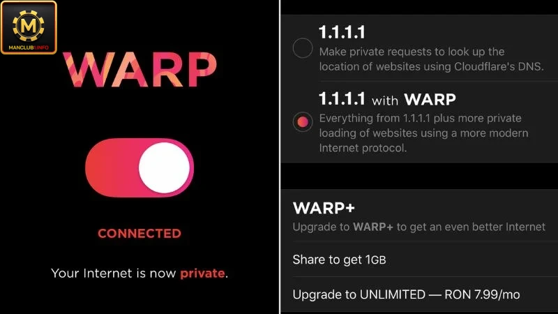 1.1.1.1 - Warp là 1 trong những app VPN được nhiều người tin dùng nhất