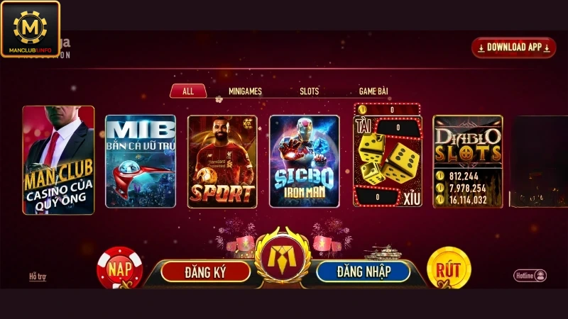 Ra mắt cổng game đổi thưởng uy tín ManClub vào năm 2019