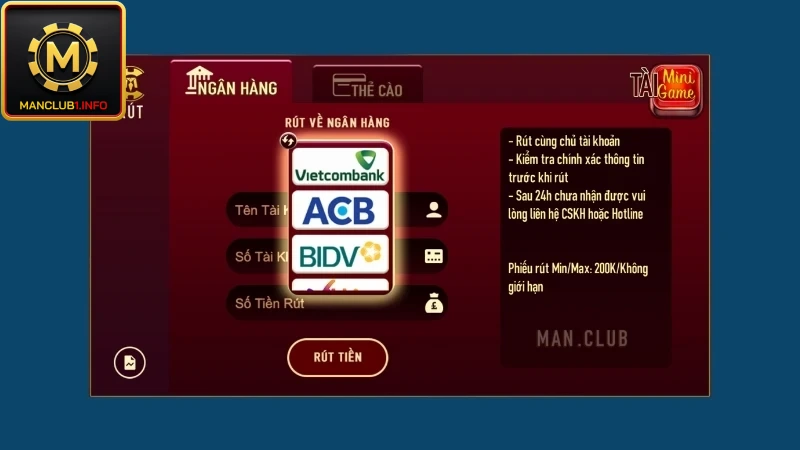 Rút thưởng qua ngân hàng an toàn, không mất phí